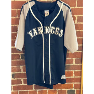 New York Yankees True Fan Jersey Men Size L blue